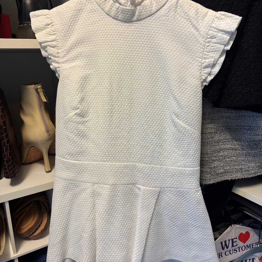 Ted Baker winter white peplum top